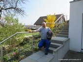 Gartenhandlauf im Grünen - nach getaner Arbeit...